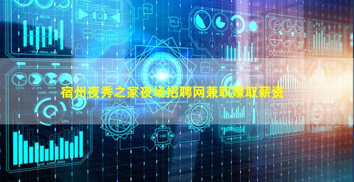 宿州夜秀之家夜场招聘网兼职赚取薪资